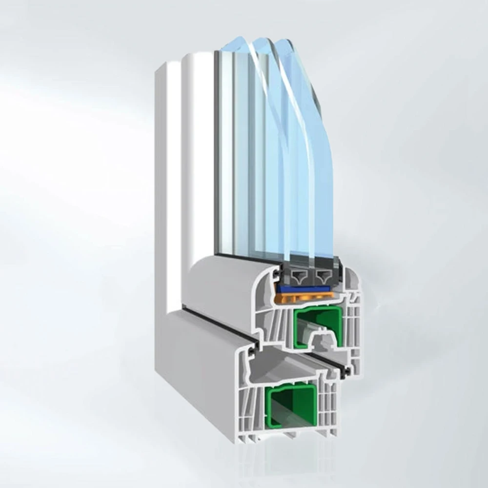Sistem ferestre din PVC cu 5 camere de izolare, Salamander, Streamline SL76
